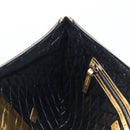 CHANEL Clutch Bag Leather Gold CC Auth 123083V-22