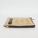 CHANEL Clutch Bag Leather Gold CC Auth 123083V-4