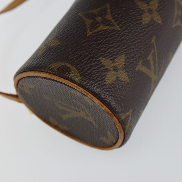 LOUIS VUITTON Monogram Papillon Pouch LV Auth 123093