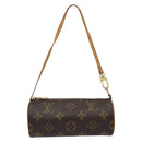 LOUIS VUITTON Monogram Papillon Pouch LV Auth 123093-2