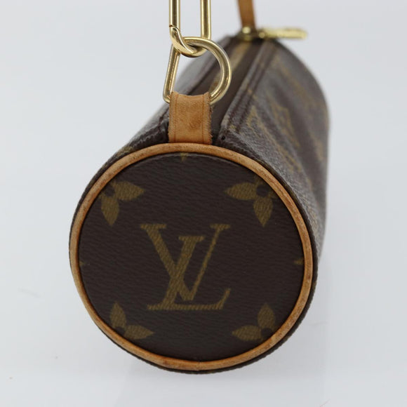 LOUIS VUITTON Monogram Papillon Pouch LV Auth 123093