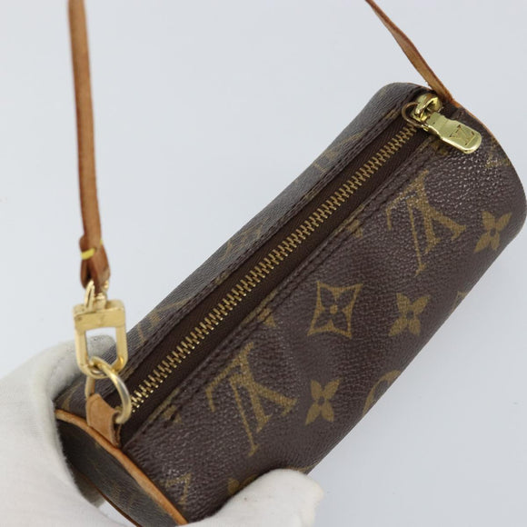LOUIS VUITTON Monogram Papillon Pouch LV Auth 123093