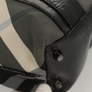 BURBERRY Nova Check Tote Bag Nylon Gray Auth 123098-15