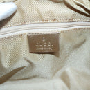 GUCCI GG Canvas Hand Bag Light Blue Gold 000 0352 Auth 123105-17