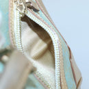 GUCCI GG Canvas Hand Bag Light Blue Gold 000 0352 Auth 123105-21