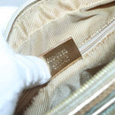 GUCCI GG Canvas Hand Bag Light Blue Gold 000 0352 Auth 123105-12