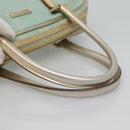 GUCCI GG Canvas Hand Bag Light Blue Gold 000 0352 Auth 123105-7