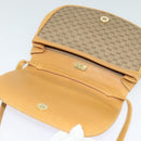 GUCCI Micro GG Supreme Web Sherry Line Shoulder Bag PVC Beige Gold Auth 123106-16