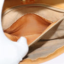 GUCCI Micro GG Supreme Web Sherry Line Shoulder Bag PVC Beige Gold Auth 123106-21