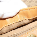 GUCCI Micro GG Supreme Web Sherry Line Shoulder Bag PVC Beige Gold Auth 123106-22