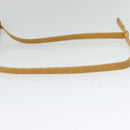 GUCCI Micro GG Supreme Web Sherry Line Shoulder Bag PVC Beige Gold Auth 123106-7