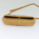 GUCCI Micro GG Supreme Web Sherry Line Shoulder Bag PVC Beige Gold Auth 123106-9