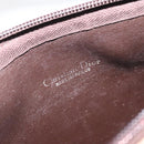Christian Dior Trotter Canvas Shoulder Bag Brown Gold Auth 123107-11