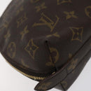 LOUIS VUITTON Monogram Trousse Demi Ronde Cosmetic Pouch M47520 LV Auth 123118-16