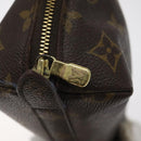 LOUIS VUITTON Monogram Trousse Demi Ronde Cosmetic Pouch M47520 LV Auth 123118-8