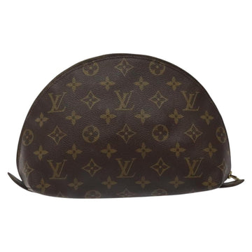 LOUIS VUITTON Monogram Trousse Demi Ronde Cosmetic Pouch M47520 LV Auth 123118 - 0