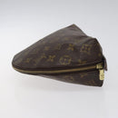LOUIS VUITTON Monogram Trousse Demi Ronde Cosmetic Pouch M47520 LV Auth 123118-4