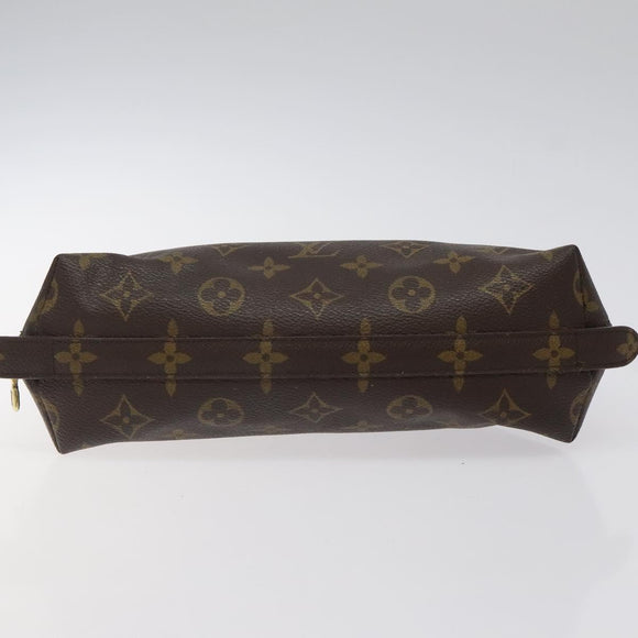 LOUIS VUITTON Monogram Trousse Demi Ronde Cosmetic Pouch M47520 LV Auth 123118