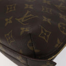 LOUIS VUITTON Monogram Trousse Demi Ronde Cosmetic Pouch M47520 LV Auth 123118-7