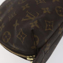 LOUIS VUITTON Monogram Trousse Demi Ronde Cosmetic Pouch M47520 LV Auth 123118-14