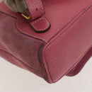 GUCCI Bamboo Backpack Suede Pink Gold 003 1956 0030 Auth 123132-18