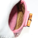 GUCCI Bamboo Backpack Suede Pink Gold 003 1956 0030 Auth 123132-25