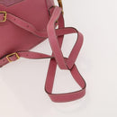 GUCCI Bamboo Backpack Suede Pink Gold 003 1956 0030 Auth 123132-8