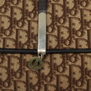 Christian Dior Trotter Canvas Shoulder Bag Brown Gold Auth 123133-10