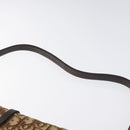 Christian Dior Trotter Canvas Shoulder Bag Brown Gold Auth 123133-8