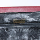 BALLY Quilted Chain Shoulder Bag Leather Bordeaux Gold Auth 123134-10