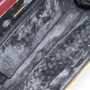 BALLY Quilted Chain Shoulder Bag Leather Bordeaux Gold Auth 123134-11