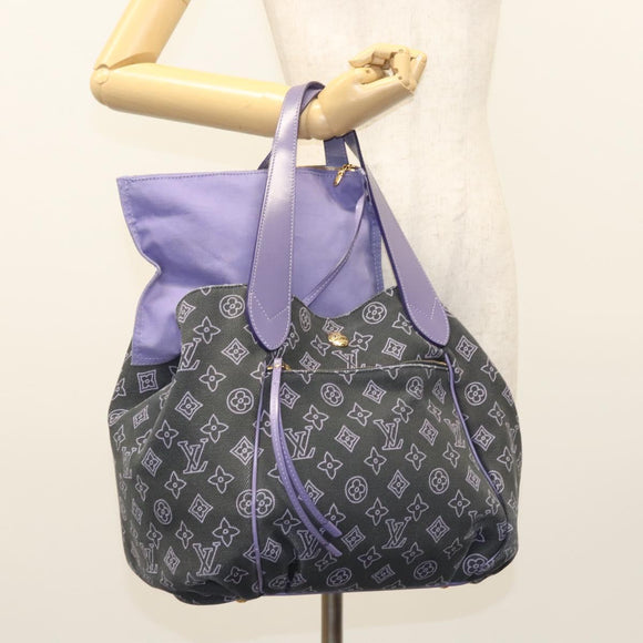 LOUIS VUITTON Beach Line Kabai Panema PM Bag Canvas Purple M95983 LV Auth 123141