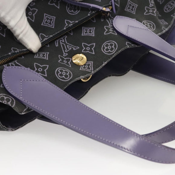 LOUIS VUITTON Beach Line Kabai Panema PM Bag Canvas Purple M95983 LV Auth 123141