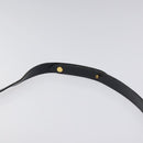 Christian Dior Trotter Canvas Shoulder Bag Navy Gold Auth 123142-8