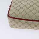 CELINE Macadam Canvas Shoulder Bag Beige Gold Auth 123145-15