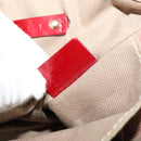 CELINE Macadam Canvas Shoulder Bag Beige Gold Auth 123145-12