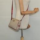 CELINE Macadam Canvas Shoulder Bag Beige Gold Auth 123145-20