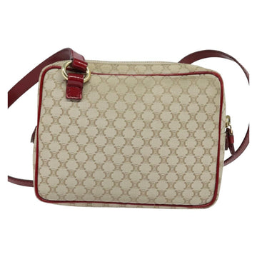 CELINE Macadam Canvas Shoulder Bag Beige Gold Auth 123145 - 0