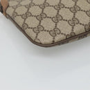 GUCCI GG Supreme Web Sherry Line Shoulder Bag PVC Beige 98 02 047 Auth 123148-14