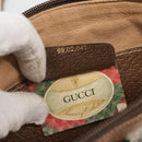 GUCCI GG Supreme Web Sherry Line Shoulder Bag PVC Beige 98 02 047 Auth 123148-12