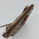 GUCCI GG Supreme Web Sherry Line Shoulder Bag PVC Beige 98 02 047 Auth 123148-6