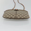 GUCCI GG Supreme Web Sherry Line Shoulder Bag PVC Beige 98 02 047 Auth 123148-5