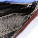 PRADA Shoulder Bag Canvas Blue Silver Auth 123152-19