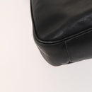 GUCCI Bamboo Shoulder Bag Leather 2way Black Gold 001 1014 1577 0 Auth 123171-14