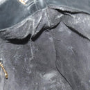 GUCCI Bamboo Shoulder Bag Leather 2way Black Gold 001 1014 1577 0 Auth 123171-19