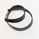 GUCCI Bamboo Shoulder Bag Leather 2way Black Gold 001 1014 1577 0 Auth 123171-20