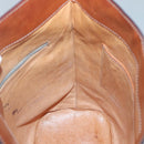 CELINE Macadam Canvas Schoudertas PVC Leer Bruin Goud Auth 123185-18