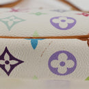 LOUIS VUITTON Multicolor Pochette Accessoires Pouch White M92649 Auth 123204V-16