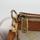 LOUIS VUITTON Multicolor Pochette Accessoires Pouch White M92649 Auth 123204V-18