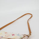 LOUIS VUITTON Multicolor Pochette Accessoires Pouch White M92649 Auth 123204V-9